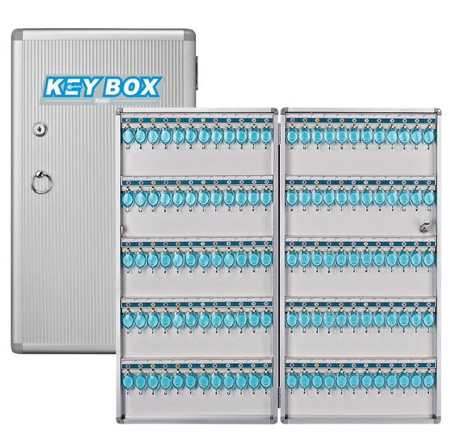 Glosen 120 Key's Storage Cabinet with Lock, Wall Mounted Key Safe Box (B1120, 120 bits Key's Capacity)