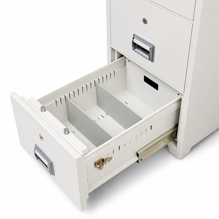 Booil Fire Resistant Filing Cabinet 4 Drawers, Mechanical Combination Lock - BIF-C400