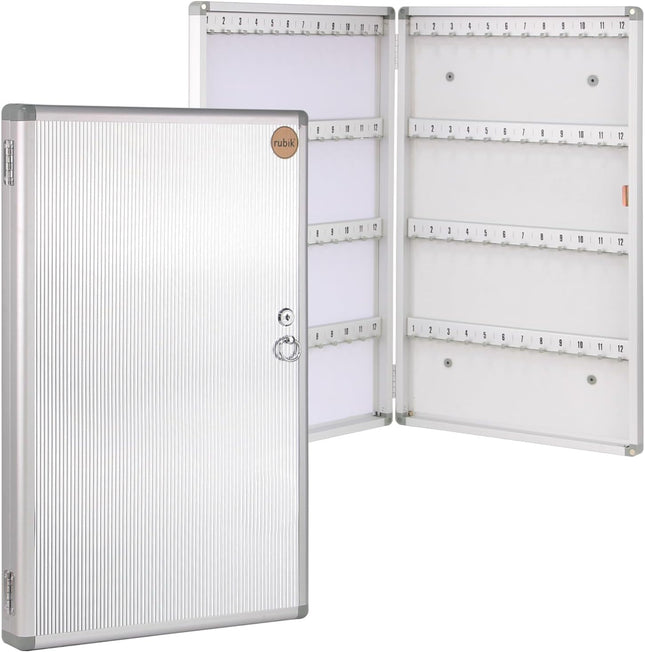 Rubik 96 Keys Aluminum Keys Storage Cabinet - Wall Mounted Key Safe Box