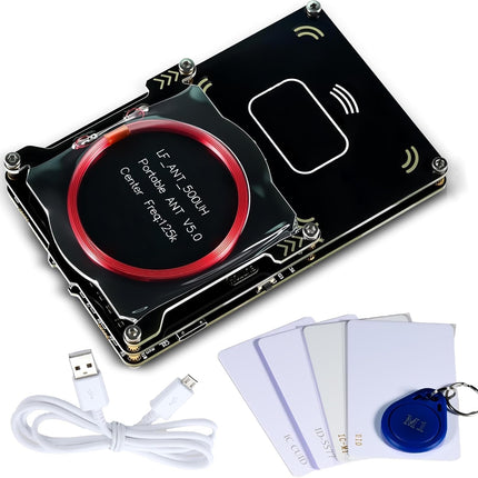 Proxmark3 Easy V3.0 DEV Kit RFID Card Reader and Decryptor with Integrated Antenna and 5 HF LF IC ID Cards