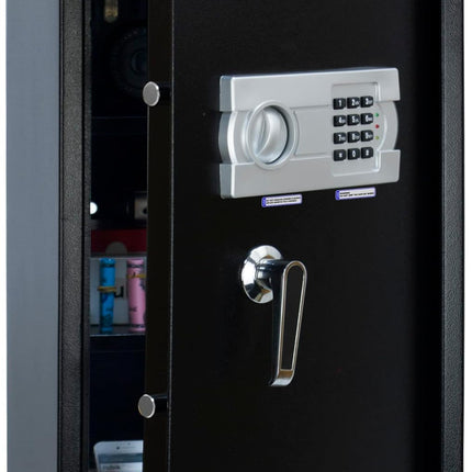 Rubik Large Digital Safe Box with Pin Code and Keys, RB-60EG (60x36x30cm) Black