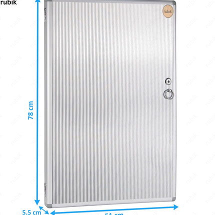 Rubik 160 Keys Aluminum Key Storage Cabinet - Wall Mounted Key Safe Box