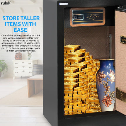 Rubik Large Digital Safe Box with Triple Lock (120x58x48cm) 120H-BG Black