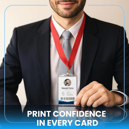 CR80 Inkjet Printable White PVC Cards, Dye Sublimation Coated 0.76mm PVC Blank Cards (100pcs)