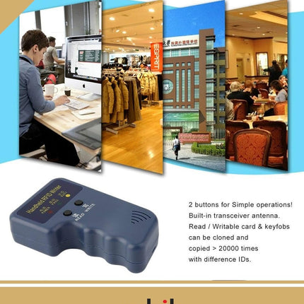 Rubik Professional Handheld RFID 125KHz ID Card Copier Reader Writer with 5 Writable Tags 5 Writable Cards