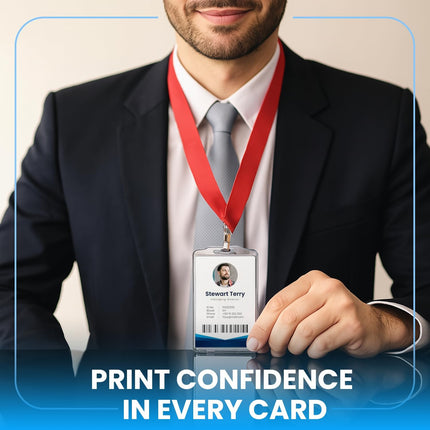 CR80 Glossy PVC Blank Cards 0.76mm for UV Printing (100pcs)