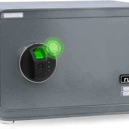 Rubik Wide Fingerprint Safe Box with Keys, RB23f (23x43x35cm)