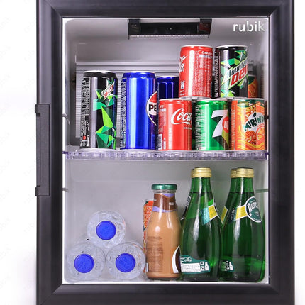 Rubik Absorption Minibar 40L Glass Door Hotel Edition (Made in Türkiye) Black/White