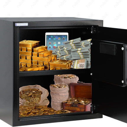 Rubik Medium Digital Safe Box with Keys, RB-40EGC (40x38x30cm)