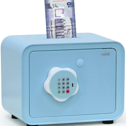 Children's Digital Piggy Bank Safe Box with Deposit Slot, For Kids Girls Boys RB-ZW18N1 (Blue)