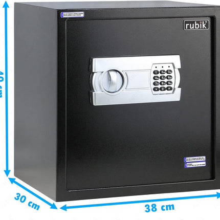 Rubik Medium Digital Safe Box with Keys, RB-40EGC (40x38x30cm)