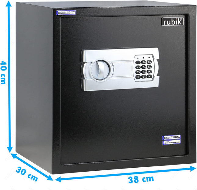 Rubik Medium Digital Safe Box with Keys, RB-40EGC (40x38x30cm)