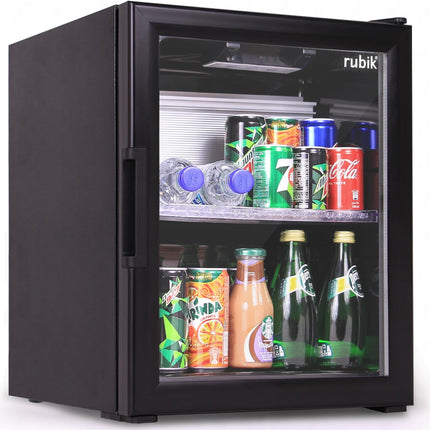 Rubik Absorption Minibar 40L Glass Door Hotel Edition (Made in Türkiye) ALL BLACK EDITION