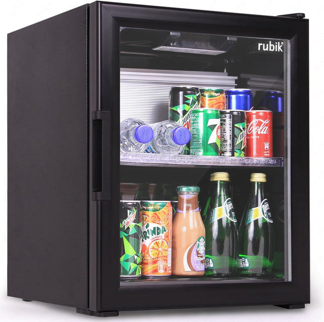 Rubik Absorption Minibar 40L Glass Door Hotel Edition (Made in Türkiye) ALL BLACK EDITION