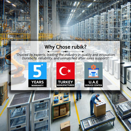 Rubik Inverter Compressor Minibar 40L Glass Door Hotel Edition (Made in Türkiye) RMB-40IC ALL BLACK EDITION