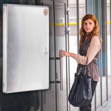 Rubik 140 Keys Aluminum Key Cabinet - Wall Mounted Key Safe Box