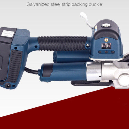 19-25mm Cordless Handheld Electric Strapping Machine with 2 Batteries - 25A