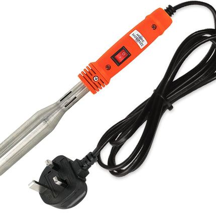 300W Electric Soldering Iron with Iron Clad and On/Off Switch, Bent Chisel Tip