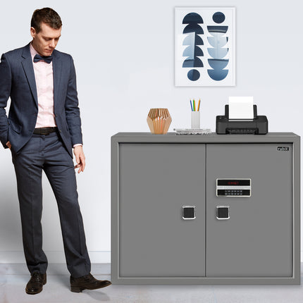 Rubik Double Door Cabinet Safe Box 80x100cm, Digital Lock with Keys, For Home, Business & Commercial Use
