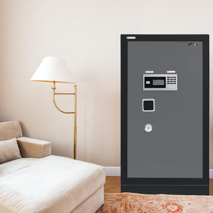 Rubik Digital Safe Box, Premium Build, Triple Security Locker 85kg (100x54x44cm) RBGX-100XTD Black/Grey