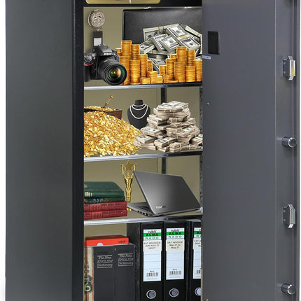 Rubik Digital Safe Box, Premium Build, Triple Security Locker 138kg (150x65x56cm) RBGX-150XTD Black/Grey