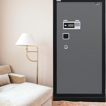 Rubik Digital Safe Box, Premium Build, Triple Security Locker 138kg (150x65x56cm) RBGX-150XTD Black/Grey
