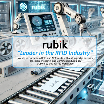 Rubik IC Type-A RFID Key Cards for RFID Copier/Reader/Writer/Duplicator (Black, 50 Cards)