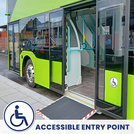 Magnetic Disabled Handicap Car Sticker – Reflective Removable Sign 15cm Round
