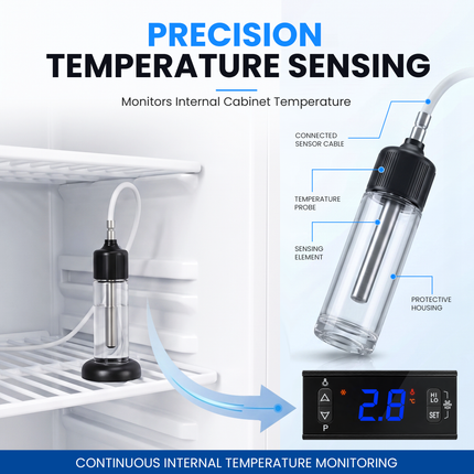 Medical Refrigerator 150L - Vaccine & Pharmaceutical Fridge Digital Control / Alarm / Thermometer, JGA-BC168