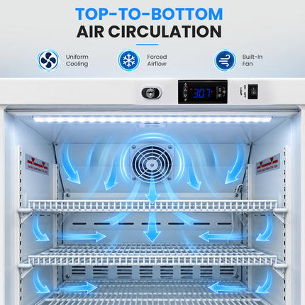 Medical Refrigerator 150L - Vaccine & Pharmaceutical Fridge Digital Control / Alarm / Thermometer, JGA-BC168