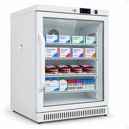 Medical Refrigerator 150L - Vaccine & Pharmaceutical Fridge Digital Control / Alarm / Thermometer, JGA-BC168