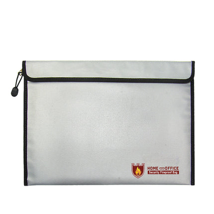 Fireproof Waterproof Document Bag 28x38cm - Liquid Silicone Outer with Fireproof Zipper
