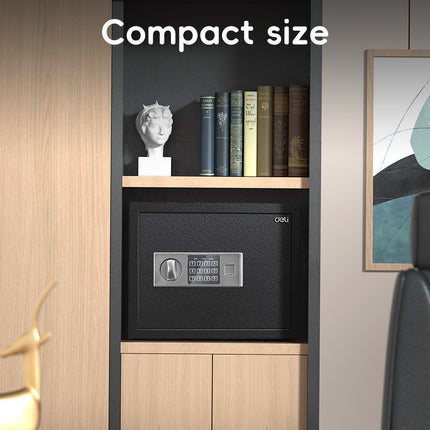 Deli Niello Digital Safe Box T523 (30x38x30cm) Black
