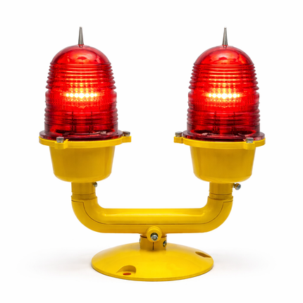 Low Intensity Obstruction Light, Steady Red Double LED Beacons, FAA L-810 Aviation Warning Lamp