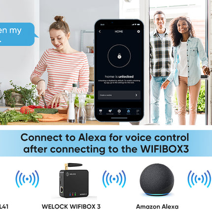 WELOCK Smart Fingerprint Door Lock with Biometric Fingerprint Scanner and Pass Code ToucD41