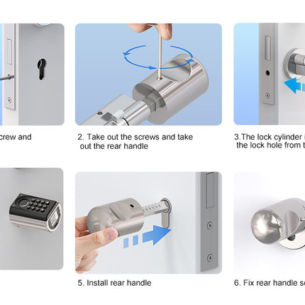 WELOCK Smart Fingerprint Door Lock with Biometric Fingerprint Scanner and Pass Code ToucD41