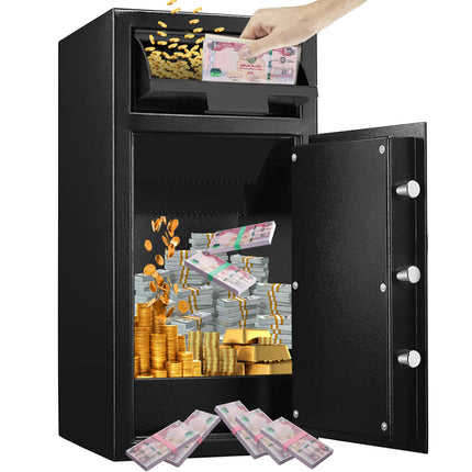 Rubik Depository Safe Box with Digital Lock, Deposit Chute and Fire Resistant RB-DS70 (70x34x38cm)