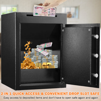 Rubik Depository Safe Box with Digital Lock, Drop Slot and Fire Resistant RB-DS48 (48x34x38cm)