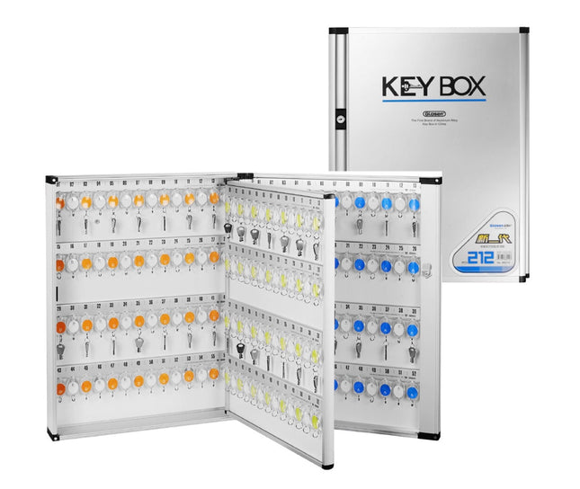 Glosen 212 Key's Storage Cabinet with Lock, Wall Mounted Key Safe Box (B8212,  212 bits Key's Capacity)
