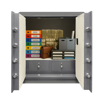 Rubik Double Door Cabinet Safe Box 100x90cm, Digital Lock with Keys, For Home, Business & Commercial Use