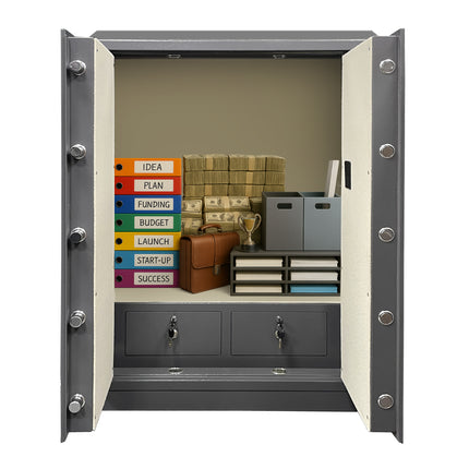Rubik Double Door Cabinet Safe Box 120x90cm, Digital Lock with Keys, For Home, Business & Commercial Use