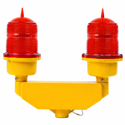 Low Intensity Obstruction Light, Alternate Flashing Double LED, FAA L-810 Aviation Warning Lamp