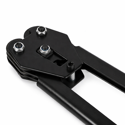 X380 Manual PET Strapping Sealer Plier Tool 13-19mm, Heavy Duty 6-Hook Crimper for Plastic Banding