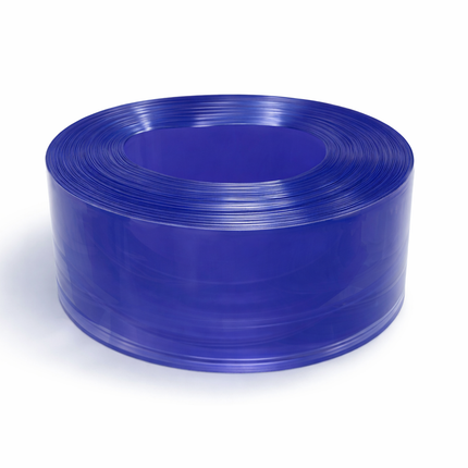 Transparent PVC Strip Roll, Clear T-Strip, 200mm x 6mm x 50m Roll, Non-Phthalate Transparent PVC