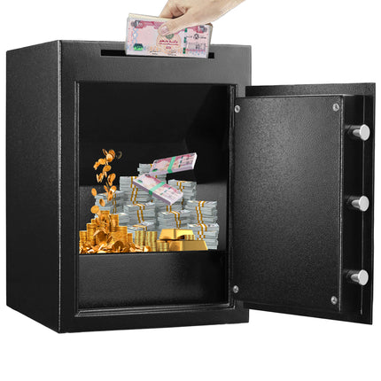 Rubik Depository Safe Box with Digital Lock, Drop Slot and Fire Resistant RB-DS48 (48x34x38cm)