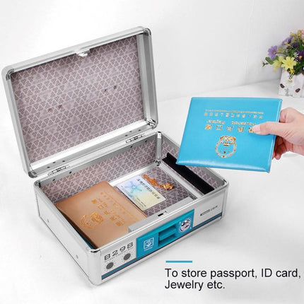Glosen B298 Aluminum Cash Box with Key Lock - Portable Cash Register