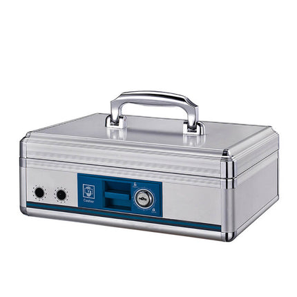 Glosen B398 Aluminum Cash Box with Key Lock - Portable Cash Register