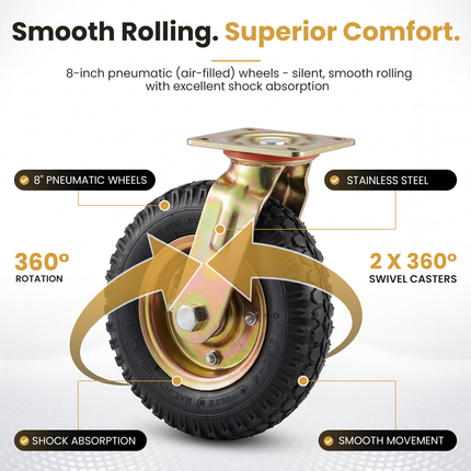 Stainless Steel Hotel Bellman Luggage Cart Anti Fingerprint Gold Titanium Coating, Luxury Platform