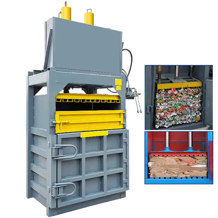 100T Hydraulic Baler Compression Machine, Vertical Dual Hydraulic 500kg Bale, Heavy-Duty Waste & Cardboard Compactor