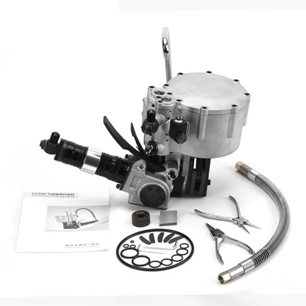 19mm Pneumatic Steel Strapping Machine KZ-19B - Integrated Air-Powered Steel Banding Tool